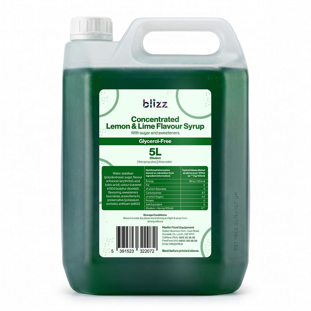 Blizz Lemon & Lime Slush 5L – Glycerol-Free
