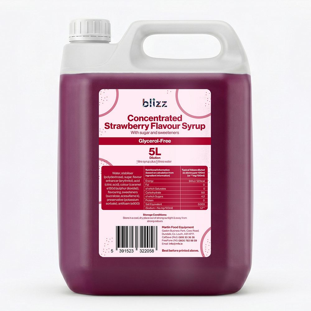 Blizz Strawberry Slush 5L – Glycerol-Free