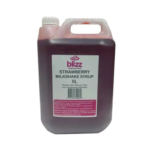 Blizz Strawberry Milkshake Syrup Concentrate